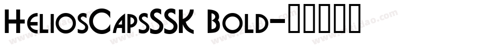 HeliosCapsSSK Bold字体转换